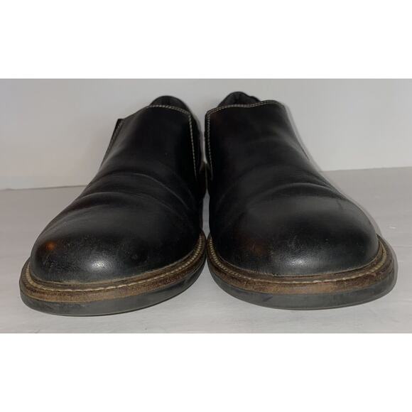 Mens Naot Sz 12.5-13 Black Leather Side Gore Orthotic Slip On Shoe Casual Career - Picture 4 of 9